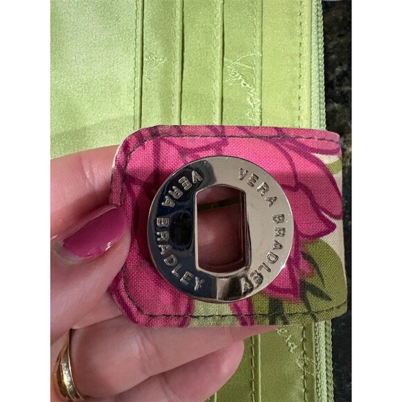 Vera Bradley Wallet Womens One Size Hello Dahlia Floral Zip-Around Turn - Picture 10 of 11